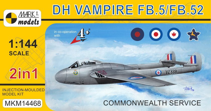 DH Vampire FB.5 Commonwelth 2 in 1